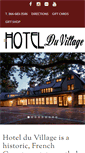 Mobile Screenshot of hotelduvillage.com